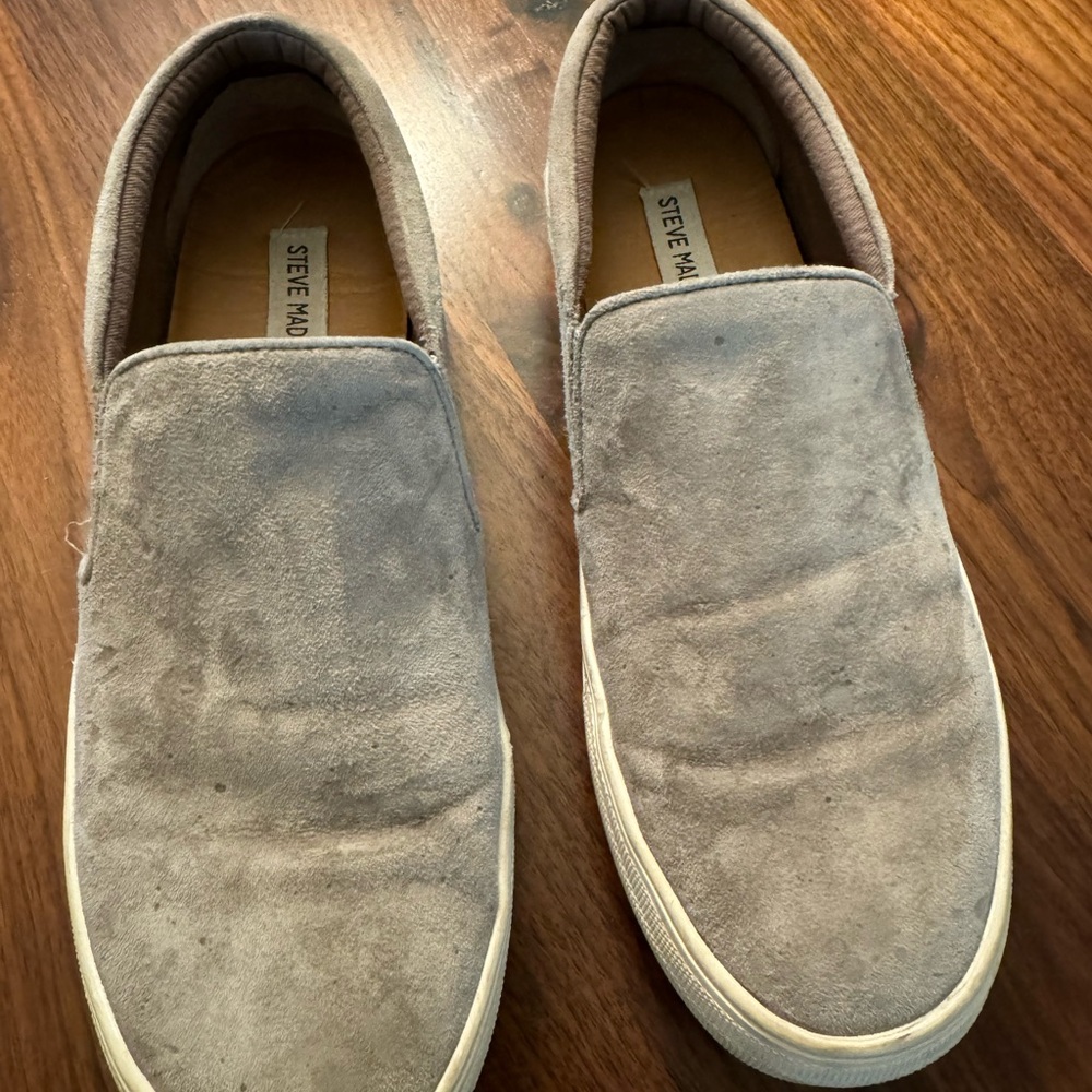 Steve Madden Women’s Gray Slip Ons